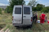 На Луганщине автобус съехал с дороги, пятеро пассажиров госпитализированы 