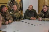 Залужний, Умєров і Шаптала відвідали позиції захисників в районі Куп'янська