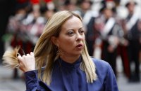 Італійська прем'єрка Джорджа Мелоні закликала продовжувати надавати зброю Україні