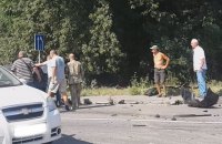 Очевидцы сняли на видео Петра Дыминского на месте смертельного ДТП
