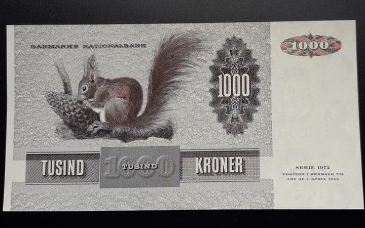 ​Данія вилучає з обігу банкноту найбільшого номіналу - 1000 крон