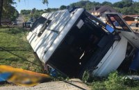В Черновицкой области перевернулся автобус с пассажирами