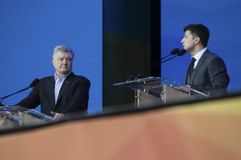 КМИС: рейтинг Зеленского - 22,7%, Порошенко - 18,3%