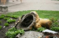 На Черкасщине снесли памятник Ленину