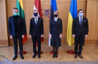 Руководители МИД стран Балтии выступили с совместным заявлением после встречи в Киеве 