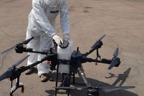 В Киеве испытали беспилотники для дезинфекции больших территорий