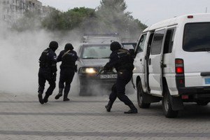 Трех сотрудников Госохраны ранило на учениях в Киеве