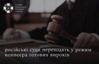 У Росії суди можуть перейти до "конвеєра" готових вироків, – розвідка