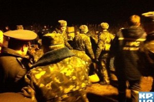 Аварию на Бортнической станции ликвидировал президентский полк