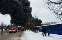 В Черновцах горел "Калиновский" рынок (обновлено)