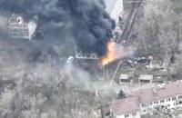 Під Бахмутом Сили оборони знищили склад боєкомплекту і техніку росіян