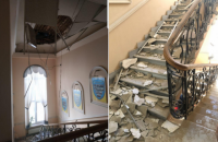 В управлении полиции в Одесской области обвалился потолок, пострадали два человека