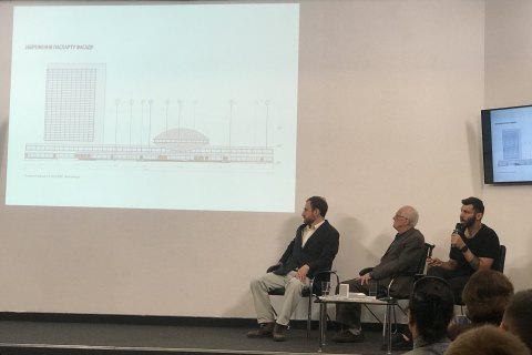 В Киеве презентовали проект реставрации "Тарелки" возле метро Лыбедская