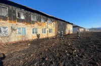 В Теребле на Закарпатье загорелись два многоквартирных дома для переселенцев 