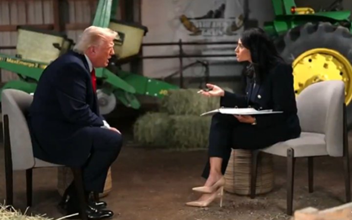 Трамп нагримав на журналістку NBC News та пішов посеред інте