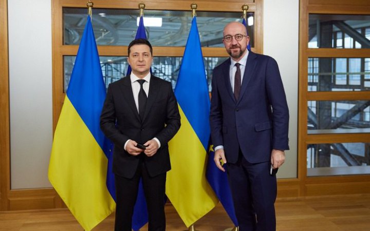 ​Зеленський і Мішель обговорили подальші кроки ЄС у відповідь на російські псевдореферендуми