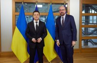 ​Зеленський і Мішель обговорили подальші кроки ЄС у відповідь на російські псевдореферендуми