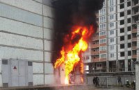 ​В Киеве горела трансформаторная подстанция на Ревуцкого