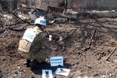 Окупаційні війська обстріляли з мінометів Водяне