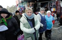 На рынок "Лесной" прибыли люди в черных куртках 