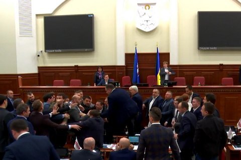 В Киевсовете произошла драка 