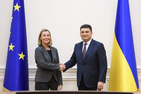 Гройсман-Могеріні: Україна і ЄС демонструють виключно активну взаємодію
