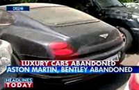 На улицах Дели обнаружены десятки брошенных Bentley, Aston Martin, Rolls-Royce, Ferrari, Lamborghini