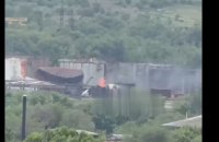 У Луганську згоріла нафтобаза окупантів