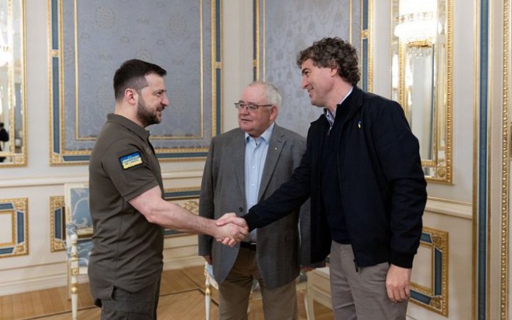 Зеленський у Києві зустрівся з головами обох палат парламенту Ірландії 
