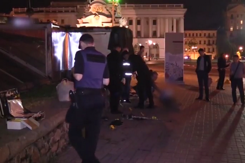 Драка между двумя бомжами на Майдане завершилась убийством