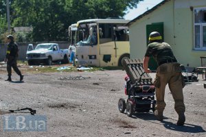 Под Макеевкой террористы подорвались на фугасе
