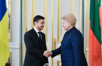Зеленский обсудил с Грибаускайте движение Украины на пути к членству в ЕС и НАТО 