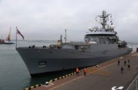 Британский корабль-разведчик с украинскими стажерами покинул Одессу и взял курс на Босфор