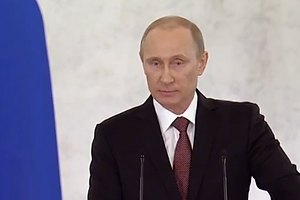 Российские войска не входили в Крым, они там уже и так находились, - Путин