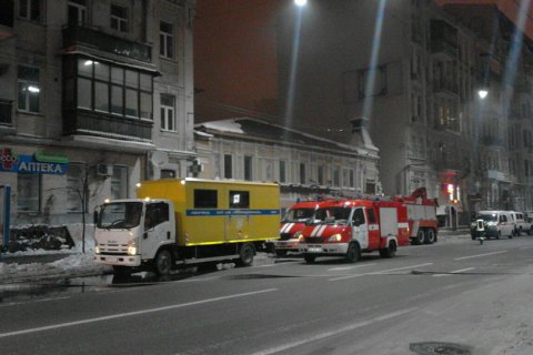 В Киеве горел частично отселенный дом на Саксаганского