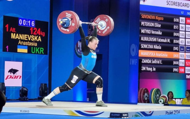 Важкоатлетка Анастасія Манєвська успішно виступила на Кубку світу 