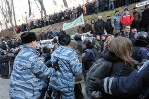 Милиция уверяет, что не применяла силу во время акций под Кабмином