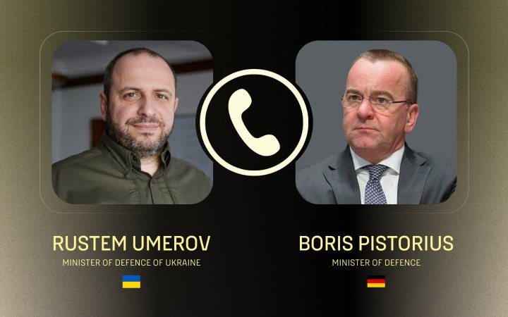 Умєров обговорив із німецьким міністром оборони першочергові потреби українських бійців
