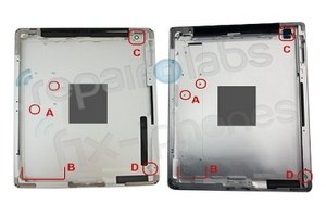 В Сети появились фото задней панели iPad 3