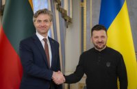 Зеленський зустрівся з міністром закордонних справ Литви Кястутісом Будрісом