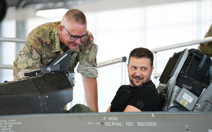 Зеленський заявив, що цього року Україна отримає від союзників 10% від необхідної кількості винищувачів F-16