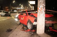 В Киеве столкнулись два такси Uklon