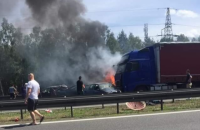 В Польше столкнулись и загорелись 7 автомобилей, 6 погибших