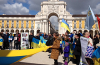 ​В Европе украинцы вышли на акции протеста против российской агрессии
