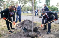 У Дніпровському районі Києва з’явилася найдовша алея сакур в Україні 