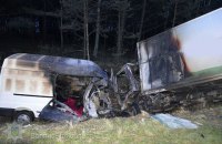 В аварии возле Ковеля сгорели два автомобиля. Два человека погибли, один в больнице