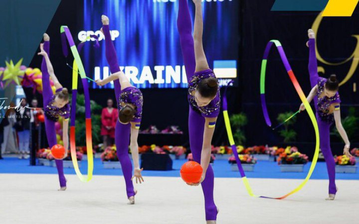 Збірна України з художньої гімнастики увійшла до топ-4 медального заліку на ЧЄ-2023