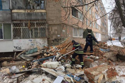 При взрыве газа в Фастове мужчина выпал с пятого этажа и отделался травмой ноги