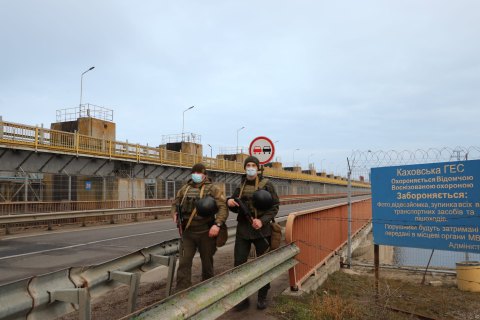 Нацгвардія посилила охорону Каховської ГЕС