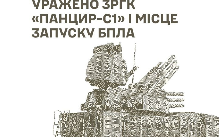  Українські військові завдали ударів по "Панцирю-С1", базі дронів і складах боєприпасів РФ